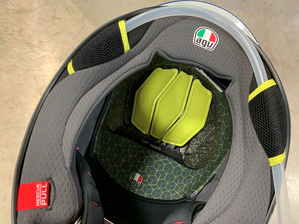元気が出るデザインのヘルメット『PISTA GP RR-ROSSI MISANO 2020』
